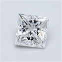 Diamante Natural 0.80 quilates, Princesa , Color D, claridad VS2 y certificado GIA