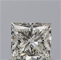 Natural Diamond 0.50 Carats, Princess with  Cut, H Color, VVS1 Clarity and Certified by IGI
