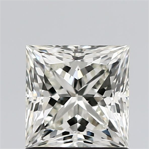 Picture of Natural Diamond 1.02 Carats, Princess with  Cut, J Color, IF Clarity and Certified by IGI
