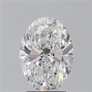 Picture of Natural Diamond 3.03 Carats, Oval with  Cut, D Color, VS1 Clarity and Certified by GIA