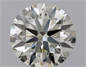 Natural Diamond 0.81 Carats, Round with Excellent Cut, J Color, IF Clarity and Certified by IGI