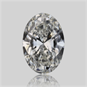 Natural Diamond 0.72 Carats, Oval with  Cut, H Color, VVS1 Clarity and Certified by GIA