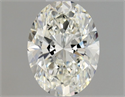Natural Diamond 0.51 Carats, Oval with  Cut, I Color, VVS2 Clarity and Certified by GIA