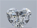 Natural Diamond 0.40 Carats, Heart with  Cut, H Color, VS2 Clarity and Certified by GIA