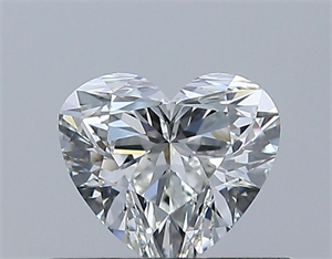 Picture of Natural Diamond 0.40 Carats, Heart with  Cut, H Color, VS2 Clarity and Certified by GIA