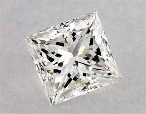 Foto Diamante Natural 1.61 quilates, Princesa , Color G, claridad SI1 y certificado GIA de