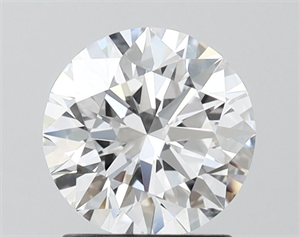 Picture of Lab Grown Diamond 1.52 Carats, Round with Ideal Cut, D Color, VS1 Clarity and Certified by IGI