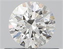 Natural Diamond 0.50 Carats, Round with Excellent Cut, G Color, VVS2 Clarity and Certified by GIA