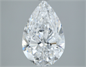Natural Diamond 3.02 Carats, Pear with  Cut, D Color, SI1 Clarity and Certified by GIA