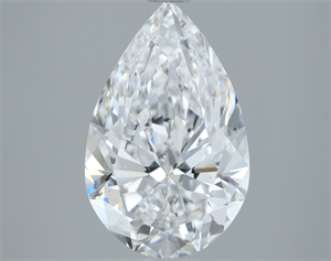 Picture of Natural Diamond 3.02 Carats, Pear with  Cut, D Color, SI1 Clarity and Certified by GIA