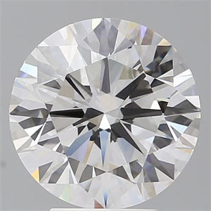 Picture of Lab Grown Diamond 4.46 Carats, Round with Ideal Cut, E Color, VVS2 Clarity and Certified by IGI