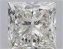 Natural Diamond 1.80 Carats, Princess with  Cut, J Color, SI2 Clarity and Certified by GIA