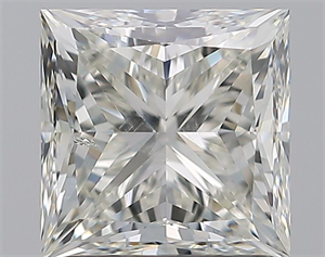 Foto Diamante Natural 1.80 quilates, Princesa , Color J, claridad SI2 y certificado GIA de
