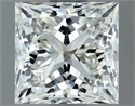 Natural Diamond 1.03 Carats, Princess with  Cut, H Color, VVS1 Clarity and Certified by IGI
