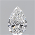 Natural Diamond 0.70 Carats, Pear with  Cut, E Color, VVS2 Clarity and Certified by GIA