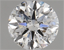 Natural Diamond 0.74 Carats, Round with Excellent Cut, F Color, I1 Clarity and Certified by GIA