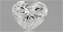 Natural Diamond 0.32 Carats, Heart with  Cut, H Color, VVS2 Clarity and Certified by GIA
