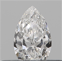 Diamante Natural 0.18 quilates, De pera , Color F, claridad SI1 y certificado GIA