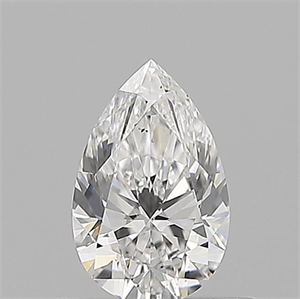 Picture of Natural Diamond 0.50 Carats, Pear with  Cut, D Color, SI1 Clarity and Certified by GIA