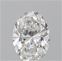 Natural Diamond 0.50 Carats, Oval with  Cut, G Color, SI1 Clarity and Certified by GIA