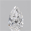 Natural Diamond 0.50 Carats, Pear with  Cut, E Color, VS2 Clarity and Certified by GIA