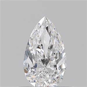 Picture of Natural Diamond 0.50 Carats, Pear with  Cut, E Color, VS2 Clarity and Certified by GIA