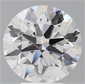 Lab Grown Diamond 4.55 Carats, Round with Ideal Cut, E Color, VVS2 Clarity and Certified by IGI
