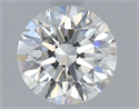 Natural Diamond 0.90 Carats, Round with Excellent Cut, F Color, VS2 Clarity and Certified by IGI