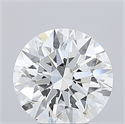 Del inventario de diamantes de laboratorio, 5.00 quilates, Redondo , Color F, claridad VVS2 y certificado IGI