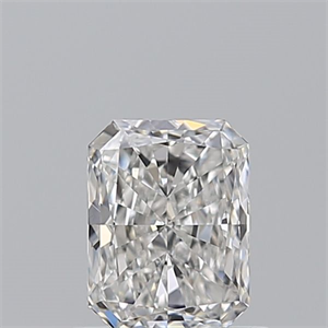 Picture of Natural Diamond 0.76 Carats, Radiant with  Cut, F Color, VVS1 Clarity and Certified by GIA