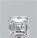 Natural Diamond 0.90 Carats, Asscher with  Cut, D Color, VS1 Clarity and Certified by GIA