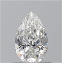 Diamante Natural 0.70 quilates, De pera , Color G, claridad SI1 y certificado GIA