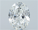 Natural Diamond 1.50 Carats, Oval with  Cut, F Color, SI2 Clarity and Certified by GIA