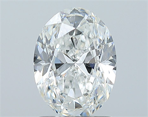 Picture of Natural Diamond 1.50 Carats, Oval with  Cut, F Color, SI2 Clarity and Certified by GIA