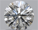 Natural Diamond 0.70 Carats, Round with Excellent Cut, J Color, SI2 Clarity and Certified by GIA