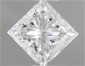 Natural Diamond 0.70 Carats, Princess with  Cut, H Color, VVS2 Clarity and Certified by GIA