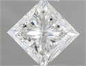 Natural Diamond 0.70 Carats, Princess with  Cut, H Color, VVS2 Clarity and Certified by GIA