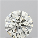 Natural Diamond 0.56 Carats, Round with Excellent Cut, K Color, SI1 Clarity and Certified by IGI