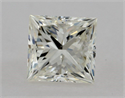 Natural Diamond 0.70 Carats, Princess with  Cut, J Color, VS1 Clarity and Certified by GIA