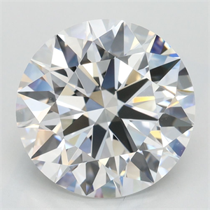 Picture of Lab Grown Diamond 3.87 Carats, Round with Excellent Cut, D Color, VVS1 Clarity and Certified by GIA