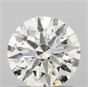 Natural Diamond 1.01 Carats, Round with Excellent Cut, J Color, I1 Clarity and Certified by GIA