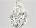 Natural Diamond 2.70 Carats, Pear with  Cut, H Color, VS1 Clarity and Certified by GIA