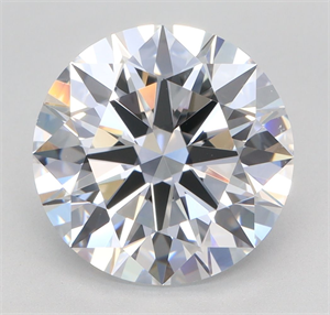 Picture of Lab Grown Diamond 3.29 Carats, Round with Ideal Cut, E Color, IF Clarity and Certified by IGI