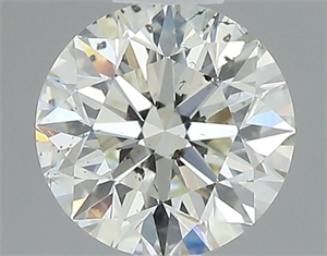 Picture of Natural Diamond 0.50 Carats, Round with Excellent Cut, K Color, SI1 Clarity and Certified by GIA