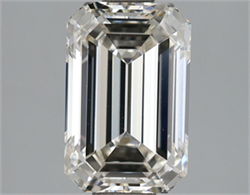 Picture of Lab Grown Diamond 2.15 Carats, Emerald with  Cut, Fancy Vivid Blue Color, VVS2 Clarity and Certified by IGI