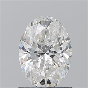 Picture of Natural Diamond 1.11 Carats, Oval with  Cut, G Color, SI2 Clarity and Certified by GIA