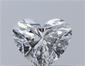 Natural Diamond 0.31 Carats, Heart with  Cut, E Color, VVS1 Clarity and Certified by GIA