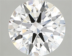 Picture of Lab Grown Diamond 3.13 Carats, Round with Ideal Cut, E Color, VVS1 Clarity and Certified by IGI