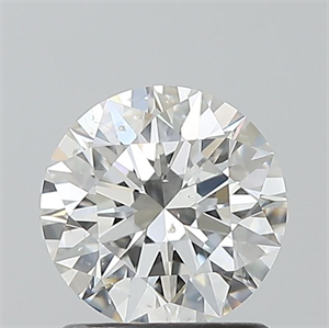 Picture of Natural Diamond 1.11 Carats, Round with Excellent Cut, G Color, SI2 Clarity and Certified by GIA