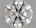 Natural Diamond 0.70 Carats, Round with Very Good Cut, H Color, I1 Clarity and Certified by GIA